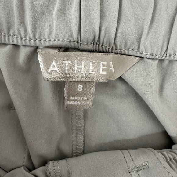 Athleta Pants Womens 8 Gray Skyline Pants Paper Bag Waist Belted Joggers Pull on - Picture 7 of 16